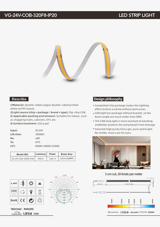 VG-24V-COB-320F8-IP20 series